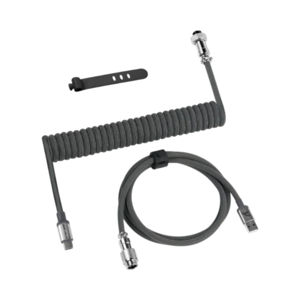 ATTACK SHARK C01PRO COILED CABLE  DARK GRAY