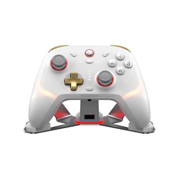 GameSir Cyclone 2 Phantom White controller with Hall Effect sticks and multi-platform support.